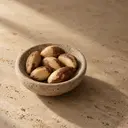 Brazil nuts, photographed on stone.