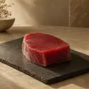 Tuna, photographed on stone.